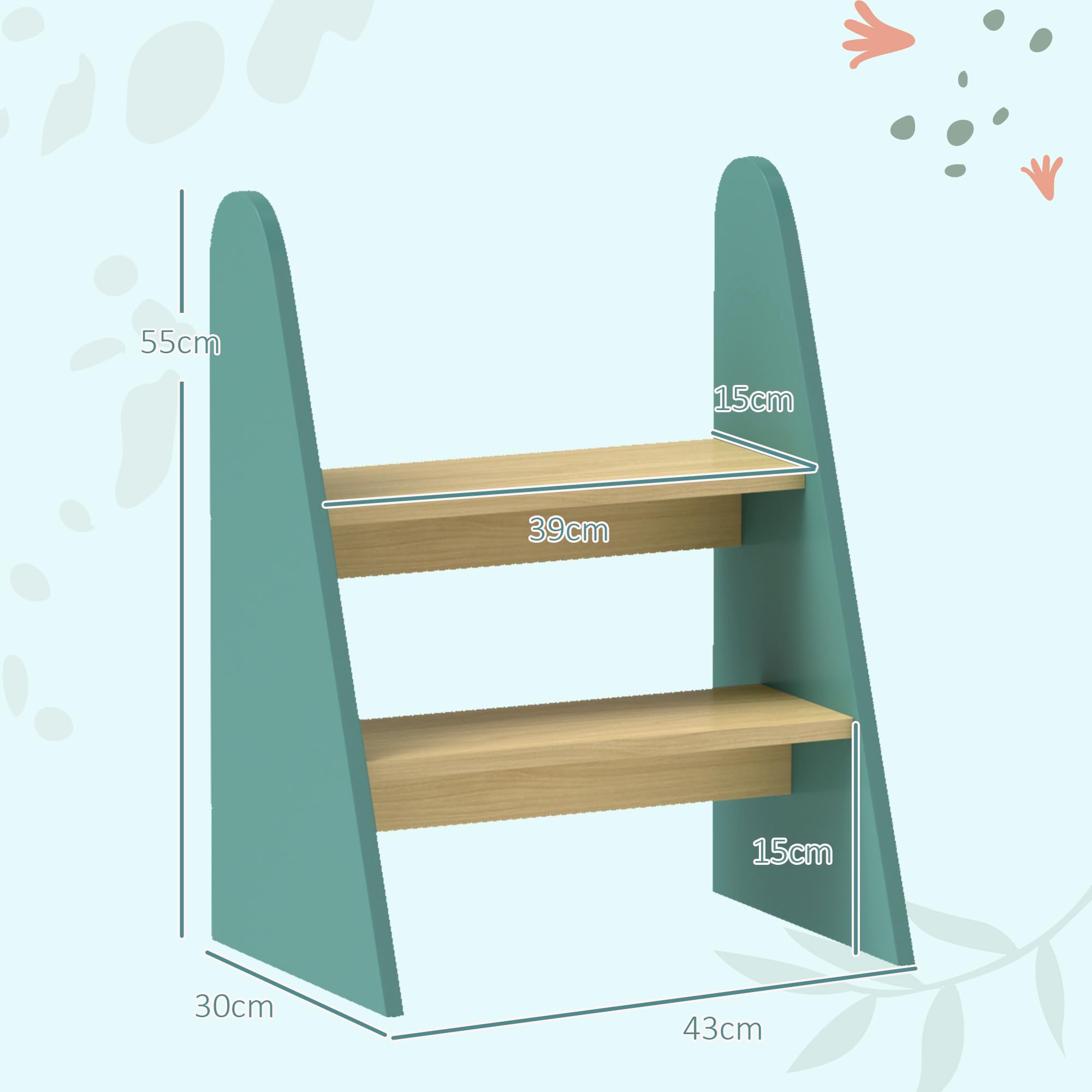 Tabouret Réglable Pour Enfant - Marchepied Pliable 3 En 1 Avec Poignées - Idéal Pour Toilette, Lavabo Et Autonomie - 1,5 à 8 Ans - Gris Et Blanc