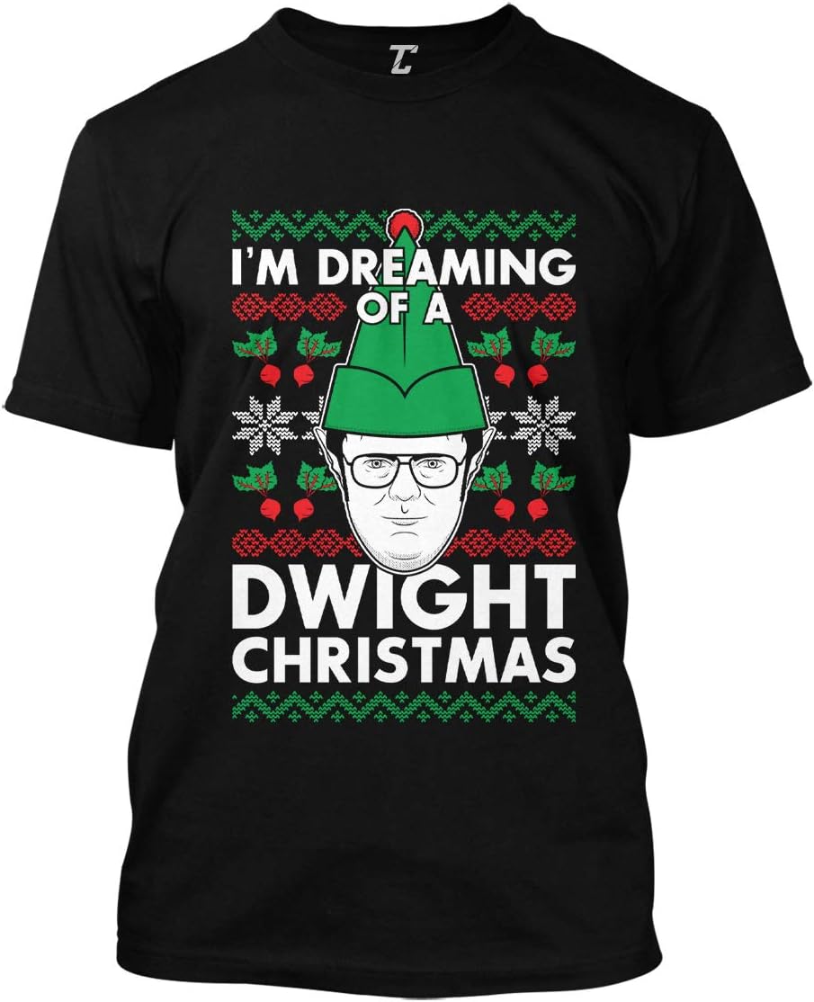 I'm Dreaming of A Dwight Christmas - Ugly Xmas Men's T-Shirt