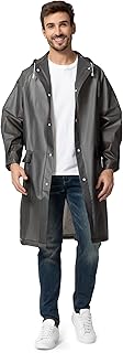Opret Rain Poncho Men Women Waterproof EVA Rain Cape Rain Cover Reusable Lightweight Poncho Rain Foldable Raincoat