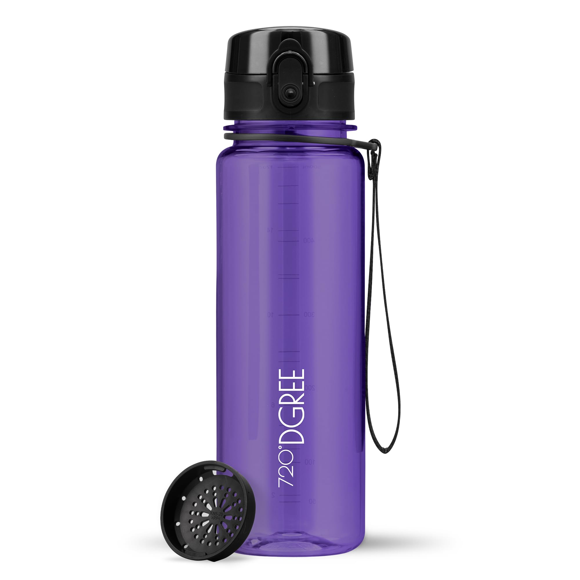 720°DGREE Botella Agua 1 Litro “uberBottle“ - Tamiz-Fruta, softTouch - Sin BPA, Prueba de Fugas, Reutilizable - Cantimplora, Water Bottle ideal para Deporte, Fitness, Gimnasio, Senderismo, Ciclismo — view 284