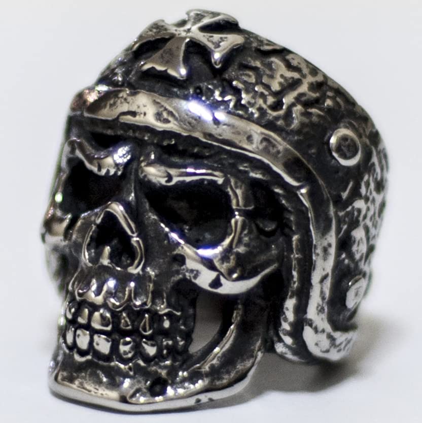 Image of Death Skull Ring for Men Stainless Steel Jewelry Biker Rings Scary Death Ring Skull for Gifts