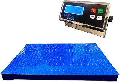 SellEton SL-4x4-10k-NN Floor Scales, Pallet Size Scales with Indicator for Warehouse Shipping and Medium Duty Industrial Weighing (48