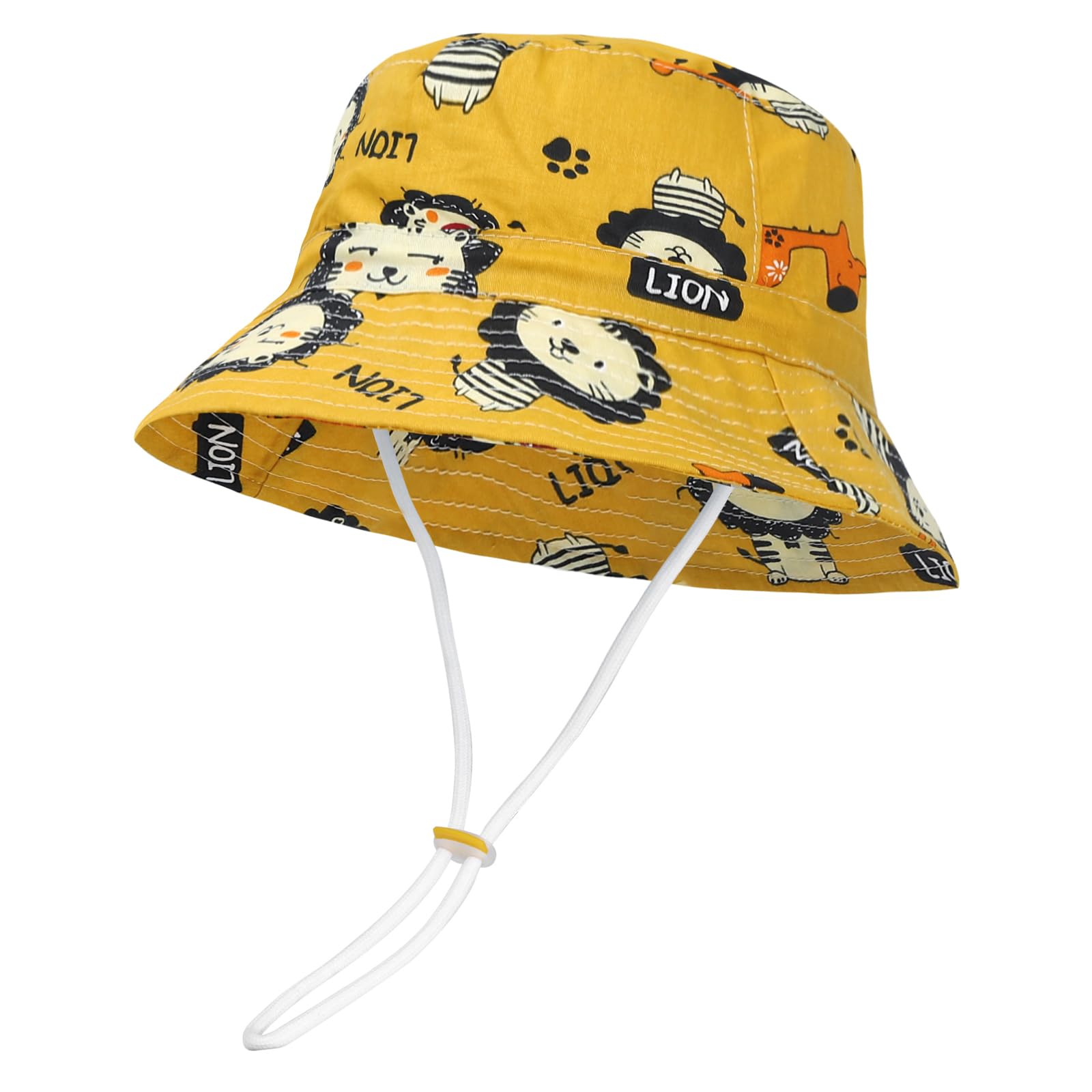 MASOCIO Sombrero de Sol para Bebé Niños Verano Gorro de ala Ancha Protección Solar Ajustable para Exteriores Playa