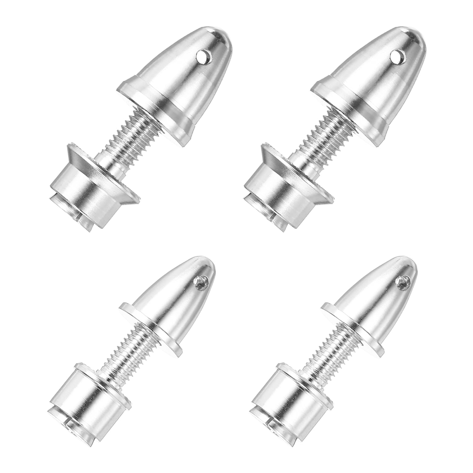 sourcing map Propeller Adapter RC Plane Airplane Spinners, 3.17mm Aperture and 5/6mm Output Axle Propeller Adapter Saver for Shaft Brushless Motor Speed Controllers, Pack of 4