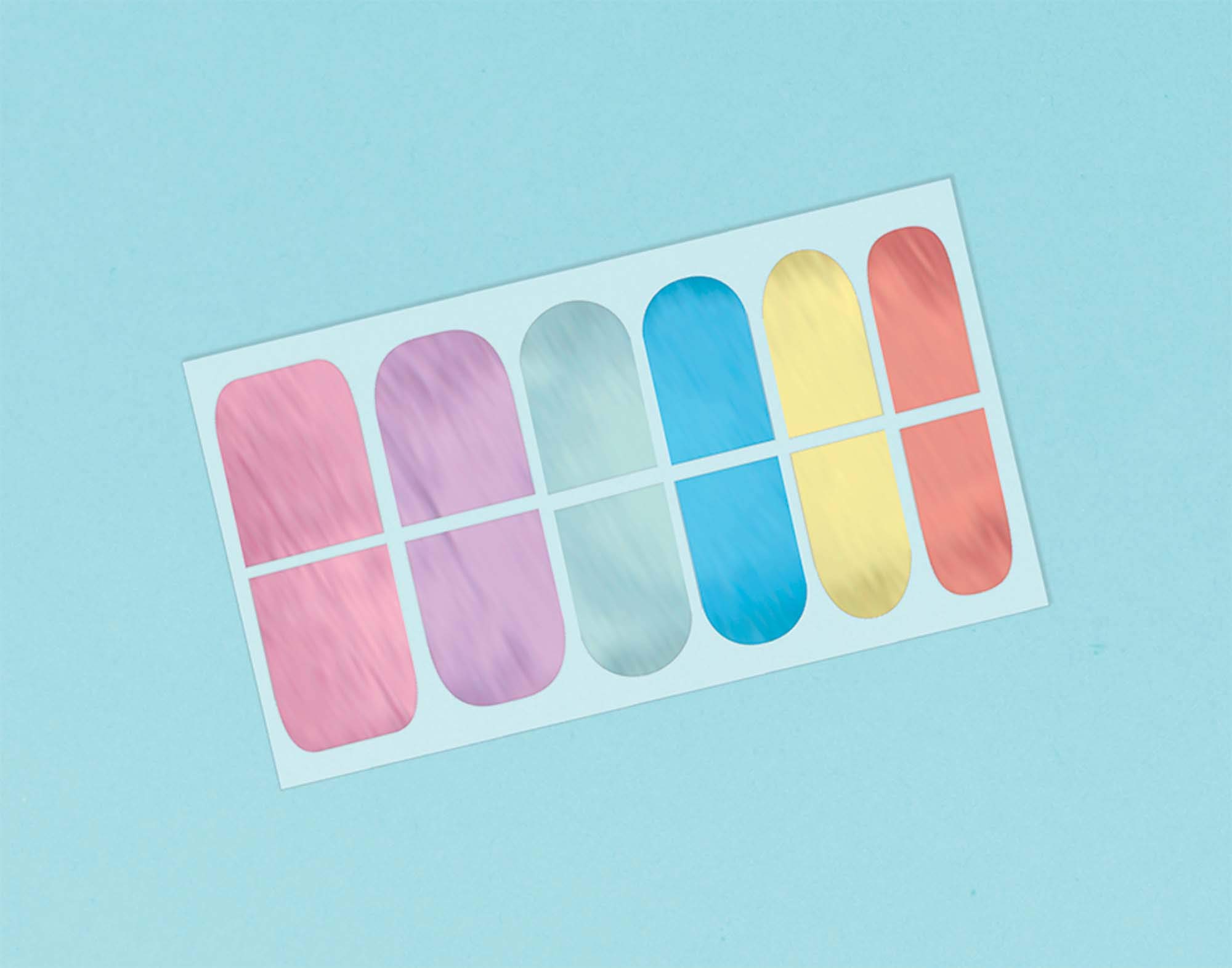 Magical Rainbow Birthday Nail Skins Sheet - Pack of 1 (2 .5" x 5.25") - Perfect Party Accessory, Birthdays & Celebrations