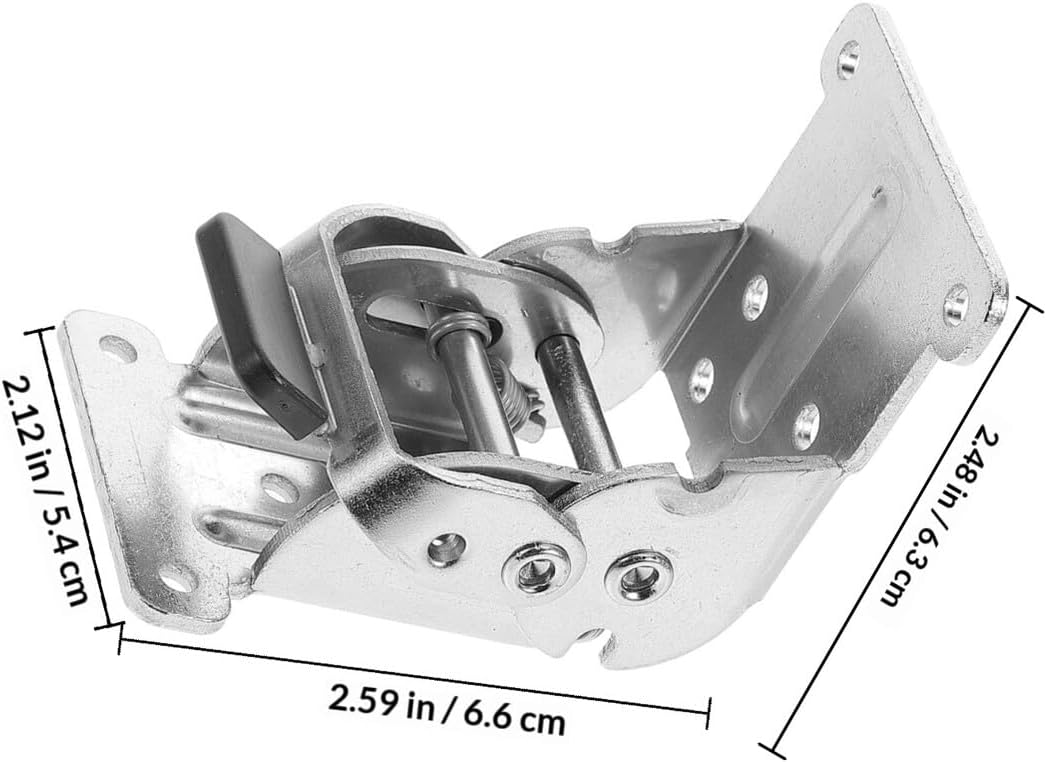 jojofuny Heavy Duty Self-Locking Folding Hinge 90-Degree Silver Table Leg Support Bracket for Folding Furniture and Kitchen Cabinets