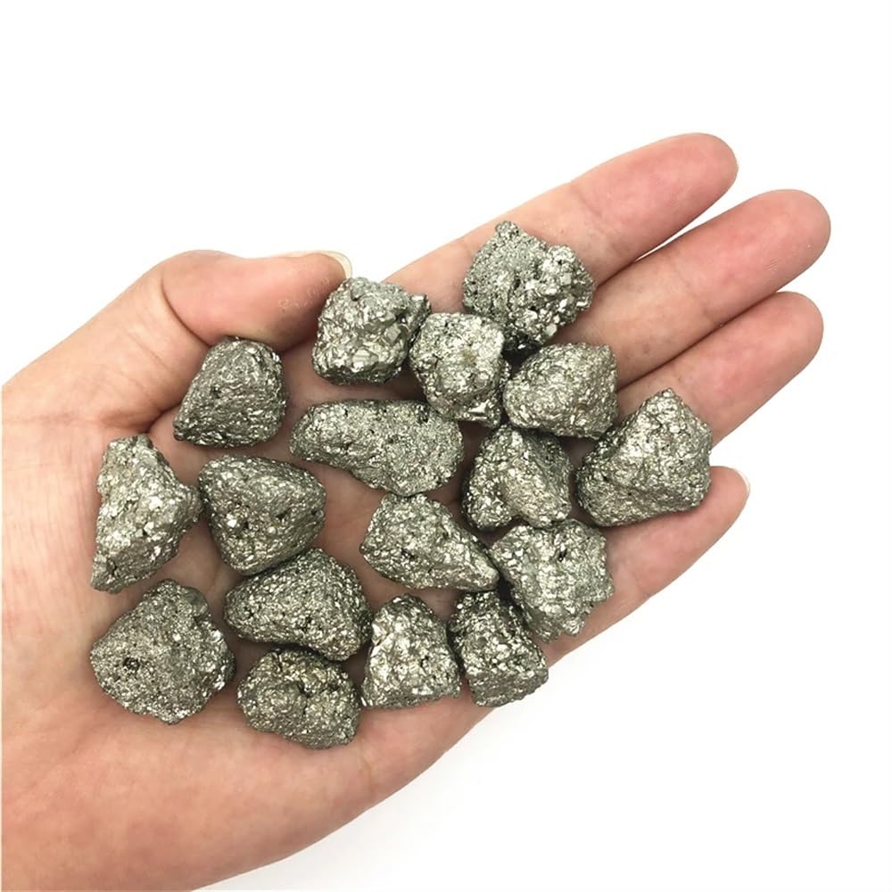 MDBJTCYZN Stone 1PC Small Size Iron Pyrite Cluster Crystal Rough Display Minerals Teaching Quartz Crystals(5pcs)