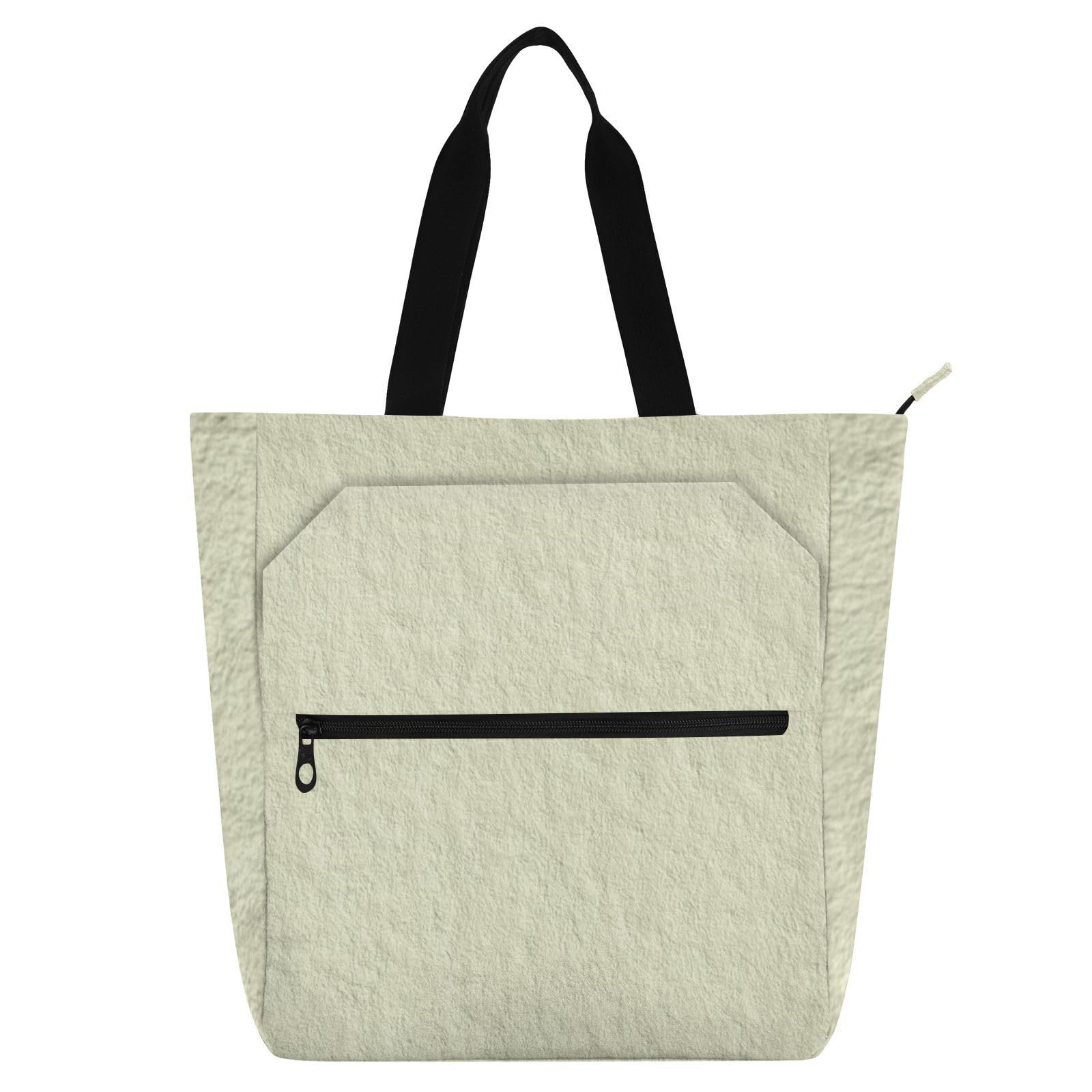 Bolsa de mano de tela Oxford 600D resistente con asas de cremallera seguras 8