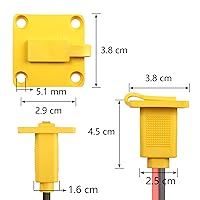 Vista 7 de CERRXIAN Cable de panel de montaje macho a hembra XT90 de 1 pie 10AWG XT90 macho con panel de salida a cable hembra para RC Lipo batería FPV Drone