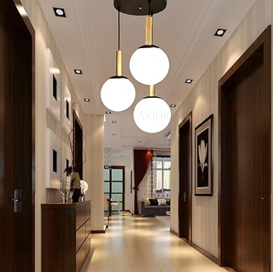 Avior Urban Style Wooden Ceiling Hanging Pendant Light Lamp for Living Room, Bedroom