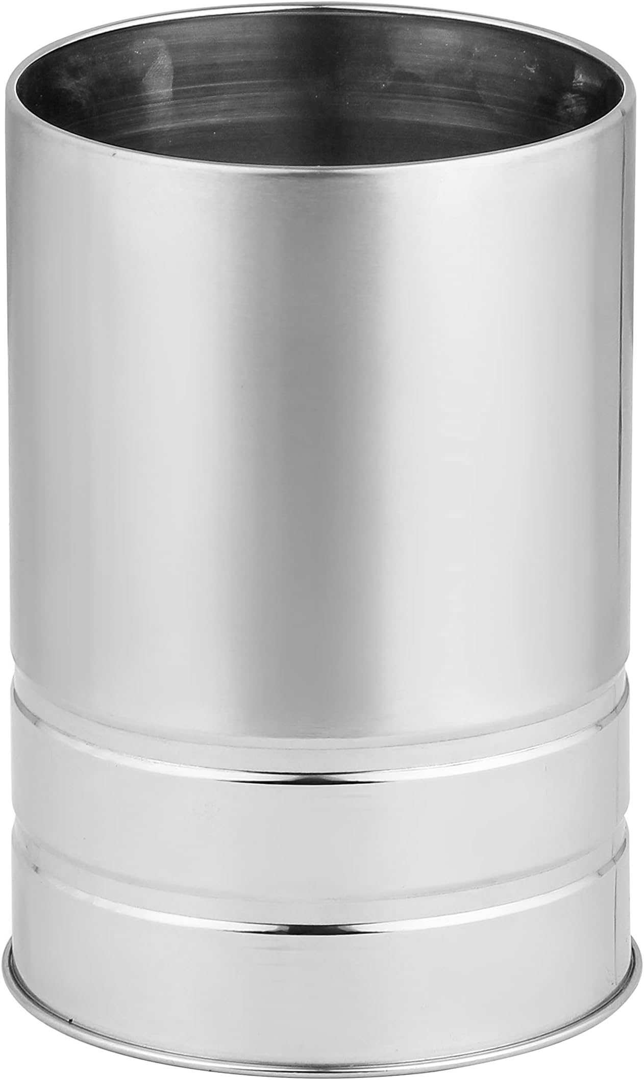C (DEVICE) Stainless Steel Self Draining Tableware Storage Box Spoon Stand, Table Organizer With 2 Sections Spoon, Cutlery Holder/Organizer Stand For Kitchen, Dining (Desgin 3Utensils, Silver)