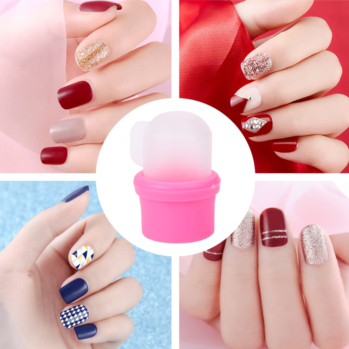 FOMIYES 10PCS finger clips gel remover gel nail remover clips polish remover wrap cleaner Nail Art Soak Off Cap nail soak off clips nail polish remover clips Manicure tools barreled