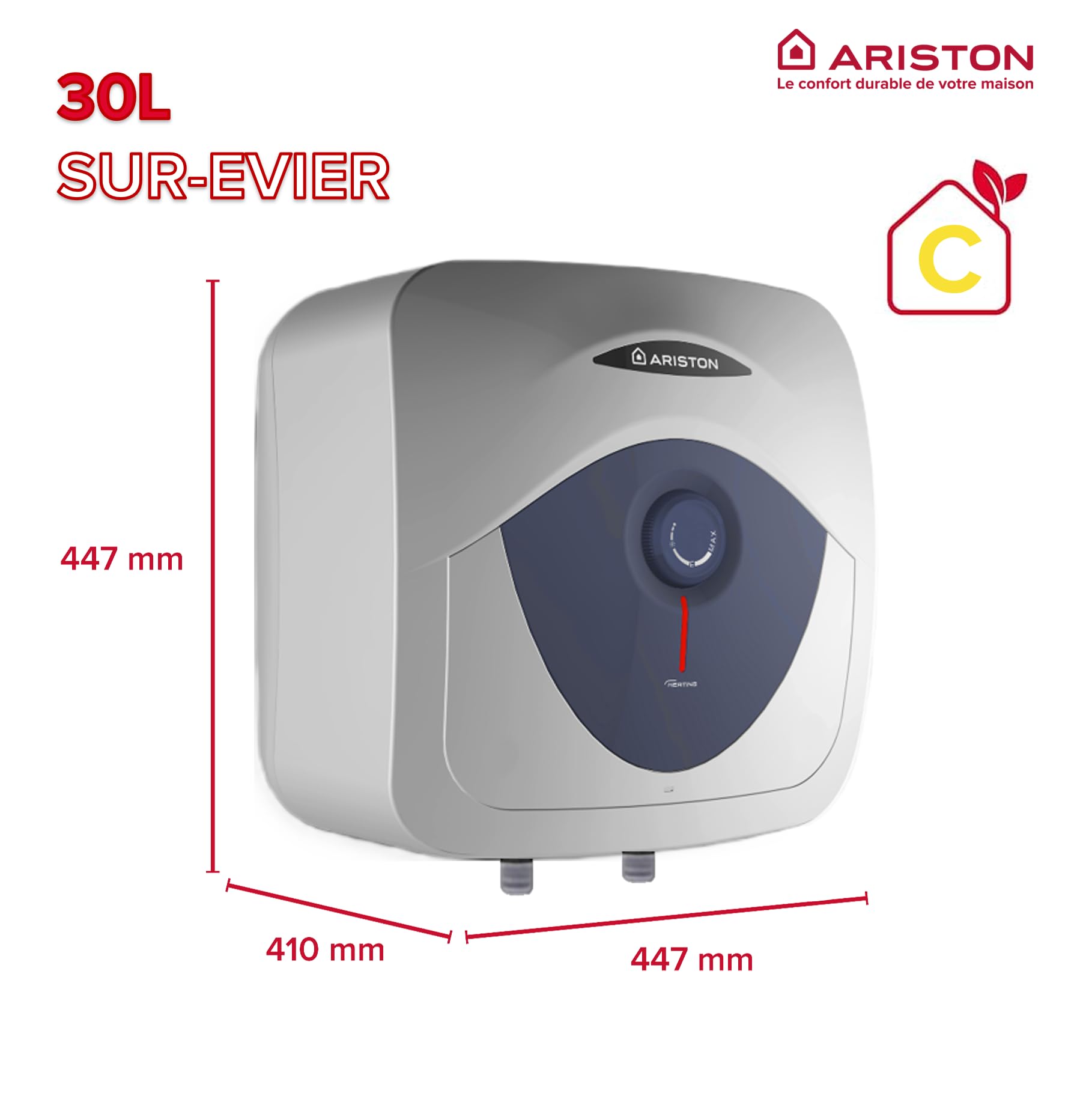 Ariston Elektryczny podgrzewacz przepływowy, mały, 30 l