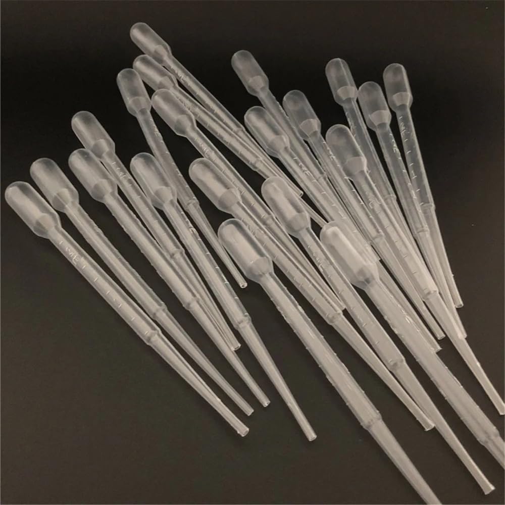 Cristalería de Laboratorio Lote de 200 pipetas de transferencia graduadas desechables de 0,5 ml a 10 ml.(10mL)