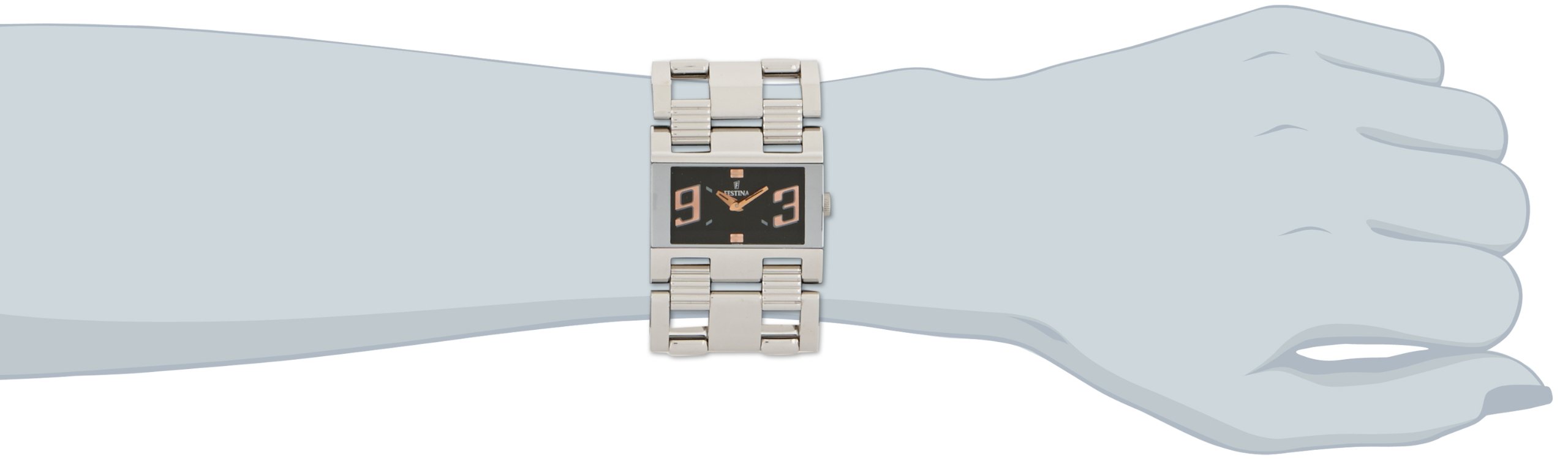Festina Reloj Mujer Analógico de Acero Inoxidable 316l Plateado