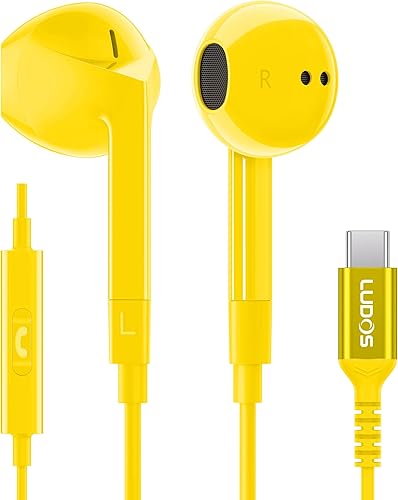Miniatura 28 de LUDOS FEROX Auriculares con cable in-Ear, 5 años de garantía, auriculares con micrófono, cancelación de ruido con cable para conector de 3.5mm,