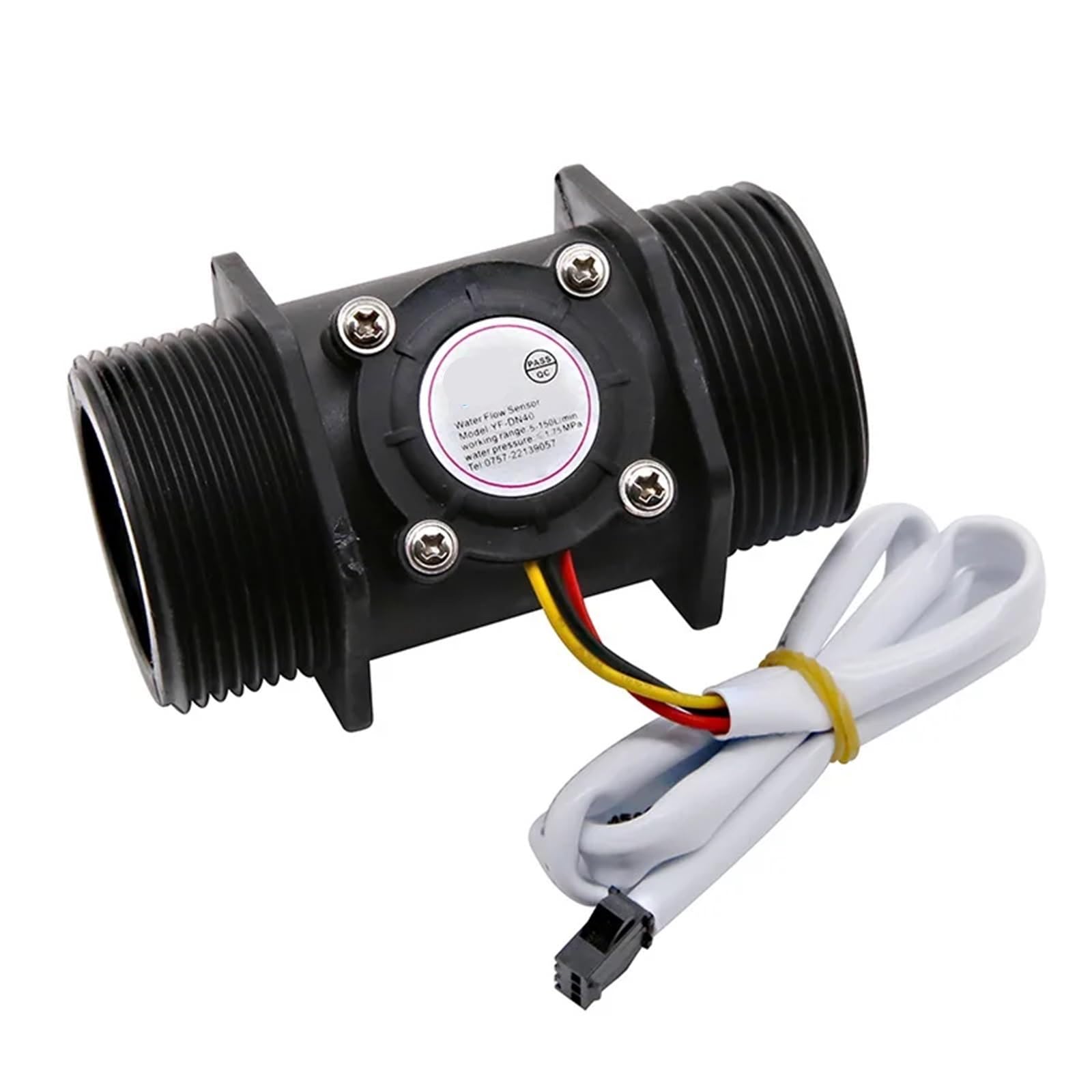 Sensor de flujo de agua de 1-1/4", 1-1/2" y 2" de diámetro, interruptor medidor de flujo de líquido for control de agua(1-1/4")