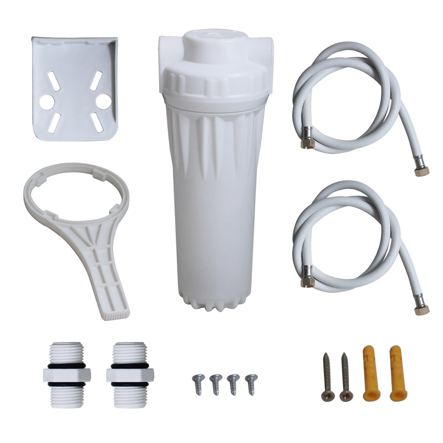 Filtro de agua para máquina de hielo industrial purificador comercial para cafetería restaurante dispensador de agua fría y caliente cartucho de filtro purificador (Tubería de agua de una sola etapa)