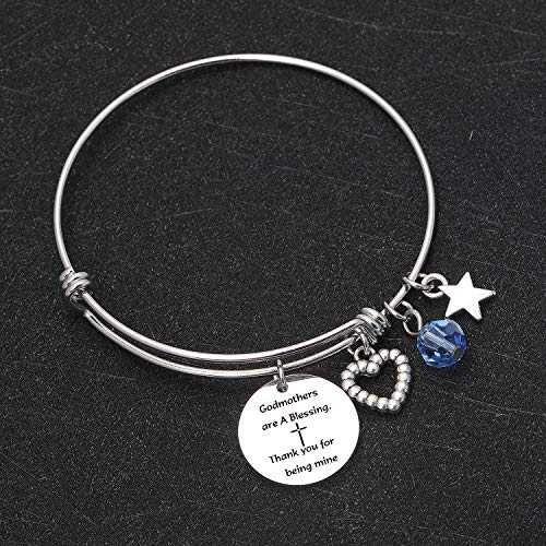 Image of De&ai Godmother Appreciation Bracelet, Jewelry for Godmother Birthday Mothers Day Christmas Christening Gift