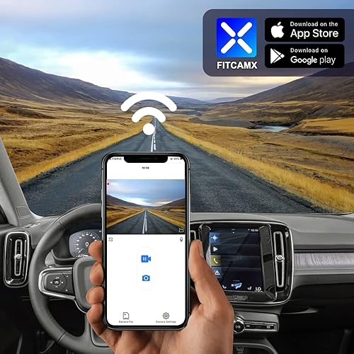 Miniatura 13 de Fitcamx Cámara de tablero 4K compatible con Volvo XC40 T4 T5 modelo A (compara la forma de la cubierta), aspecto OEM integrado, video UHD 2160P