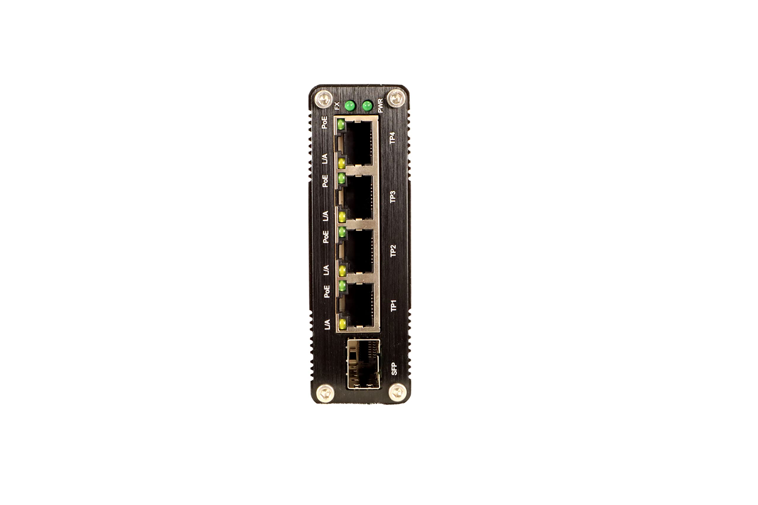 PDT-NSU-7104-MP-SF-I - 4 porte 10/100/1000 BASE-T Max PoE + 1 porta 10/100/1000 BASE-X SFP Unmanag...