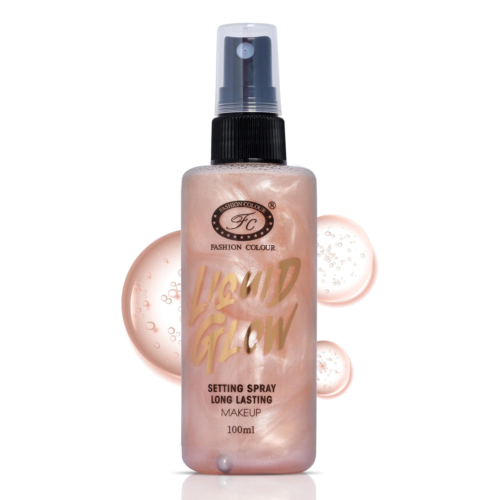 Liquid Glow Setting Spray For Makeup Long Lasting (100ml) | Golden