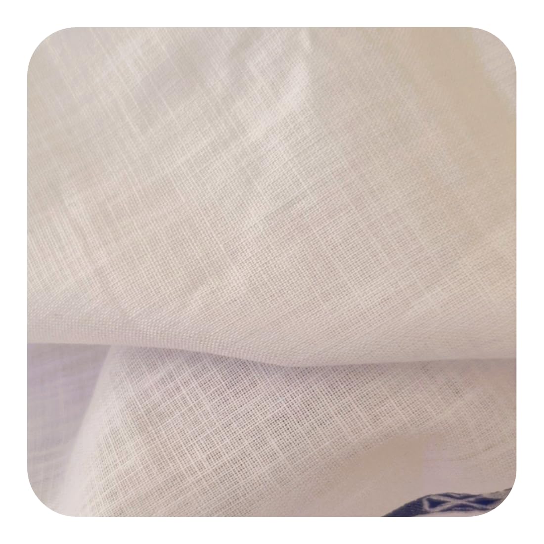 Reelent Unstitched White Pure Linen Cotton Fabric 110 Lea for Men | 58 Inch Width Shirting & Dress Material | Shirt & Kurta-Pajama Tailoring Cloth (Long Kurta/Pajama – 3.5M)