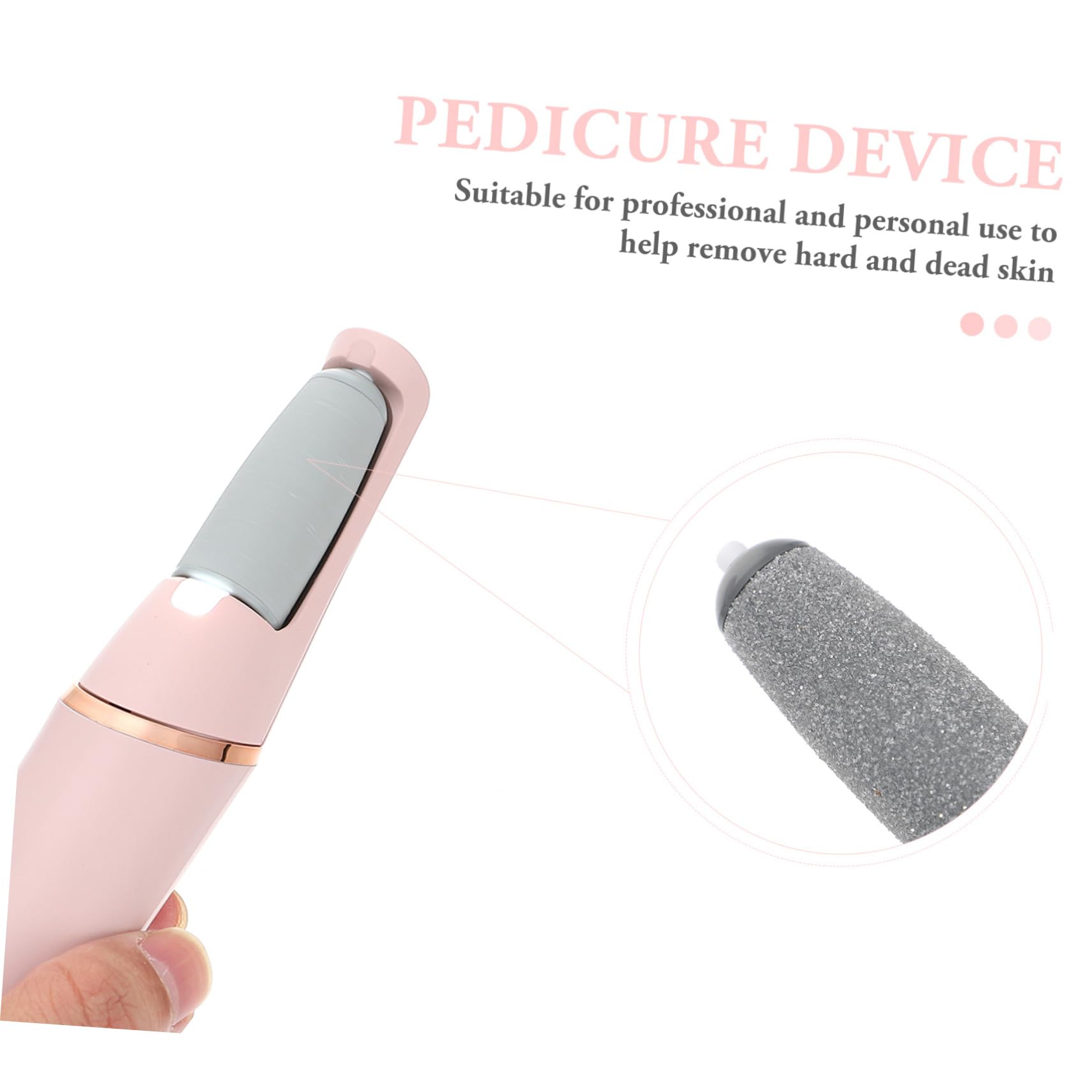 SHERCHPRY Togli Calli Piedi Elettrico Ricaricabile, Rimuove Pelle Morta e Indurita, Leggero e Portatile, per Pedicure a Casa in Viaggio