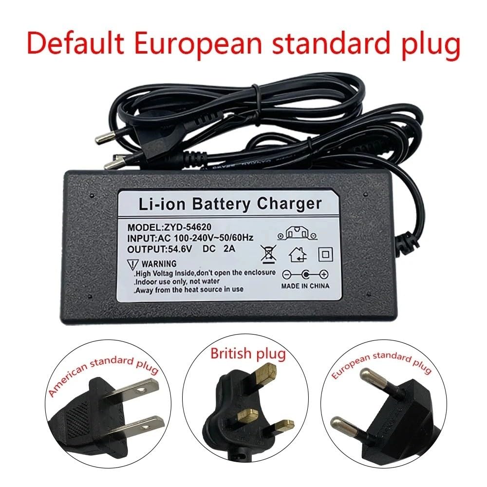 Batería de Litio 48V y 20Ah con Cargador, Recargable for Bicicleta eléctrica Scooter eléctrico(XT30+JST)