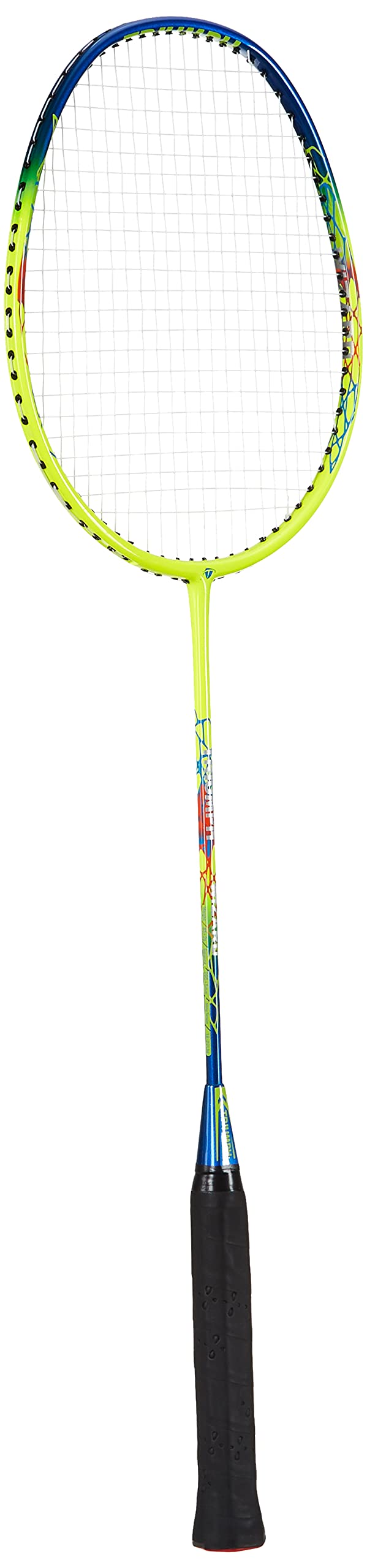 Triumph Wizard Graphite Hotmelt Light Weight Strung Badminton Racket with Titan-6R Double Compartment Badminton Bag Sky/Red-image-28