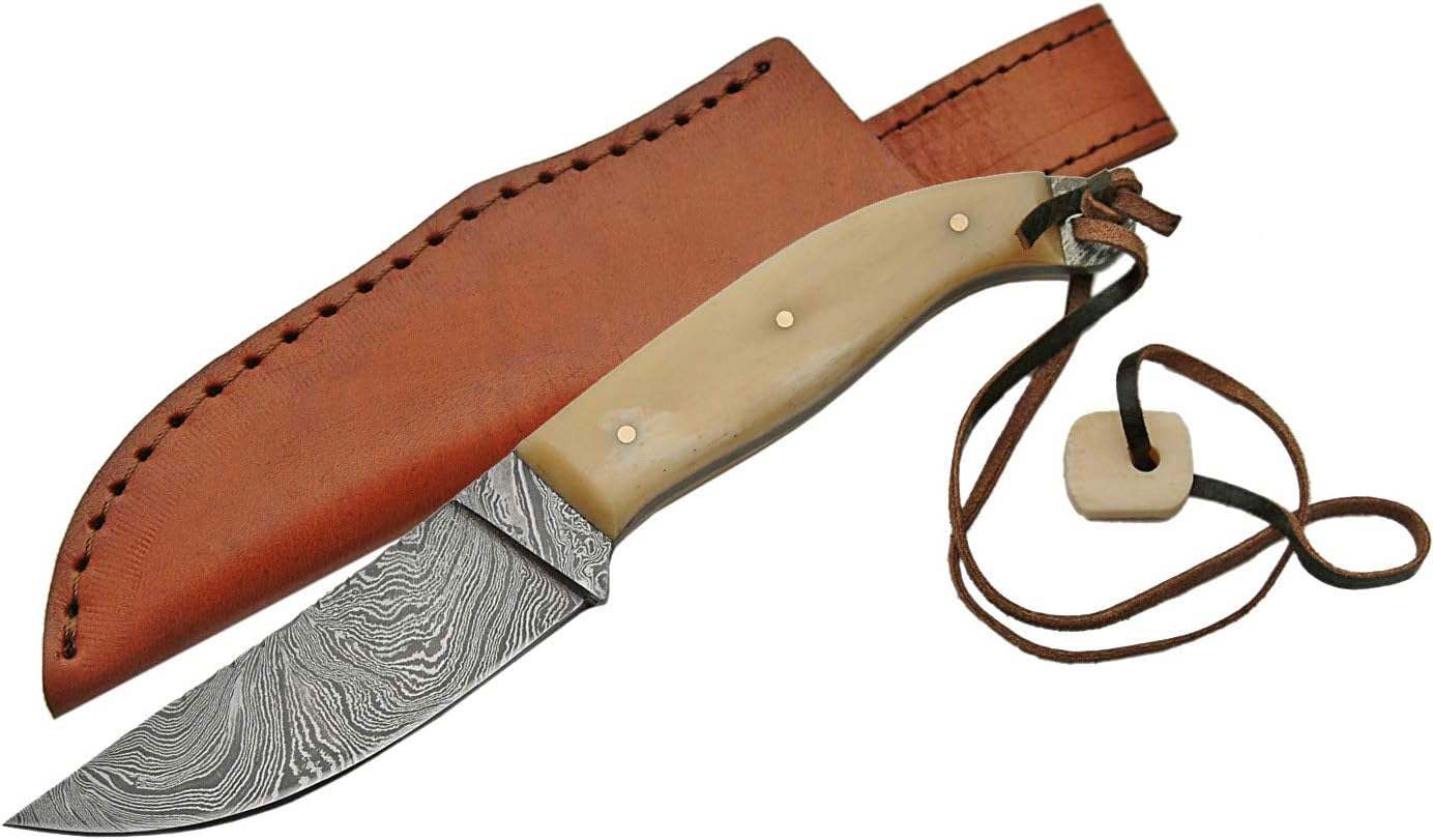 Szco Supplies Damascus Skinner Knife