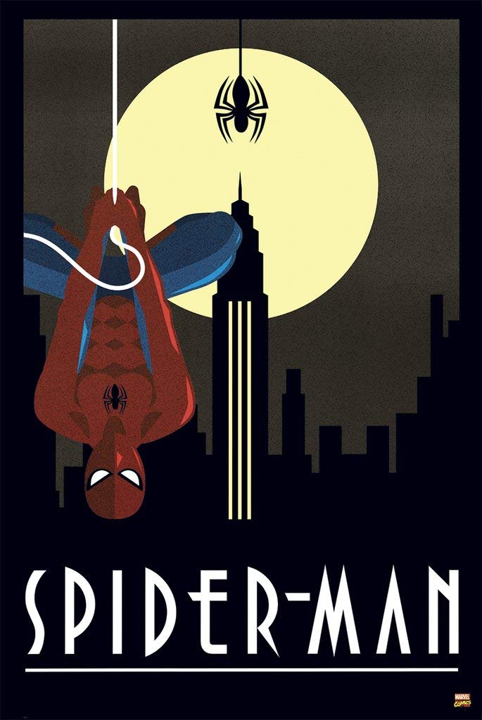 Amazon.co.jp: Cinemaflix スパイダーマン レトロポスター ポスター
