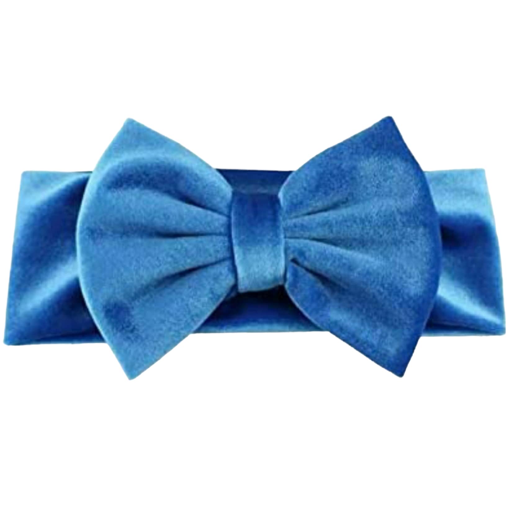 Fascetta per Capelli Neonata con Fiocco in Velluto-Fascia per capelli Bambina