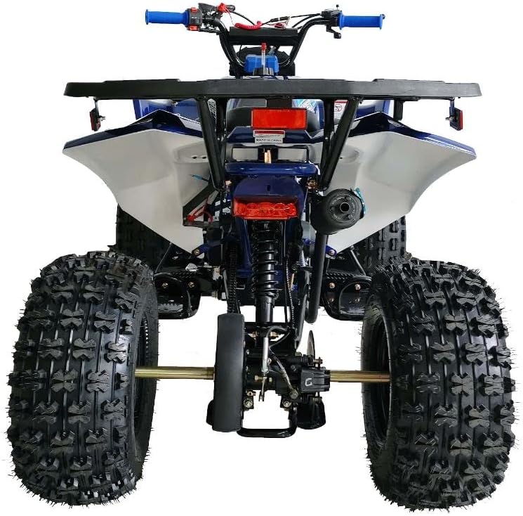 Miniatura 5 de HHH ATV juvenil de 125 cc totalmente automático con reversa, faros LED dobles y neumáticos agresivos, extra grande