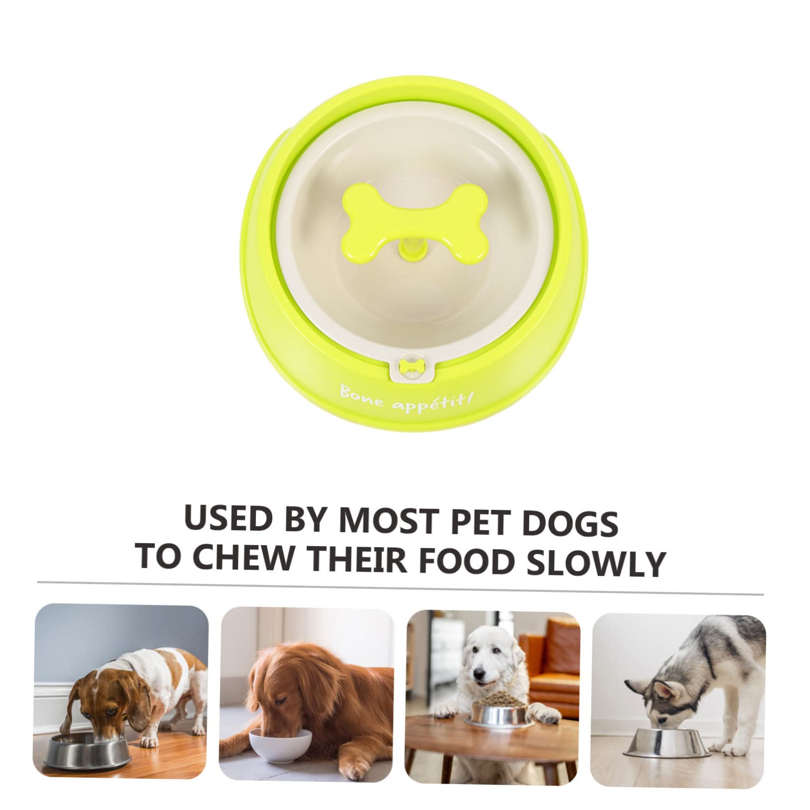 WOONEKY Comedero Antideslizante para Mascotas Comedero Lento para Perros y Gatos Previene El Vomito y Ayuda La Digestión para Alimentos Secos y Húmedos