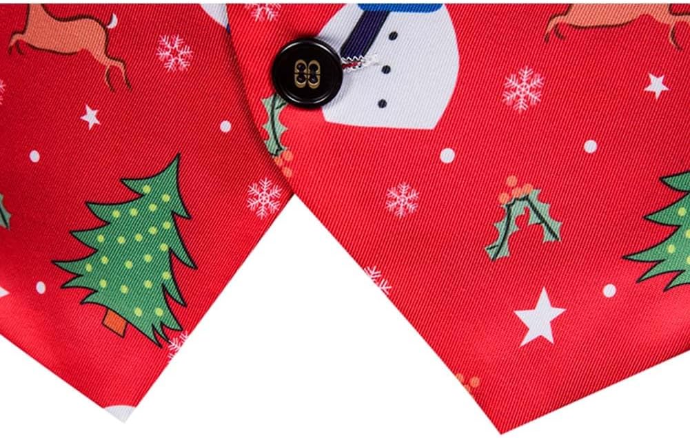 yolsun Mens Christmas Vest Snowflake Tree Graphic Snowman 3D-Print Festival Party Gifts(Snowman-L)