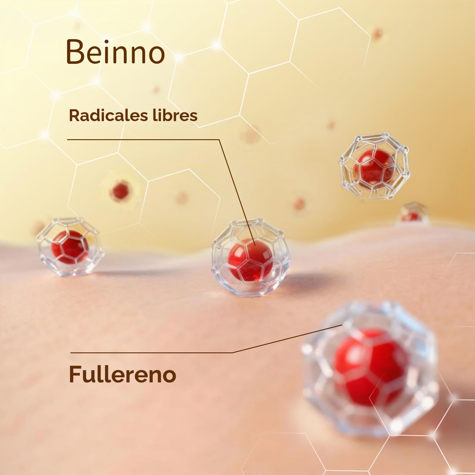 Mascarillas Faciales Reafirmantes y Luminosas Beinno - Mascarilla Facial que Ayuda a Reducir la Apariencia de Arrugas, Promover un Cutis Radiante, Mejorar la Apariencia de la Elasticidad, Paquete de 5