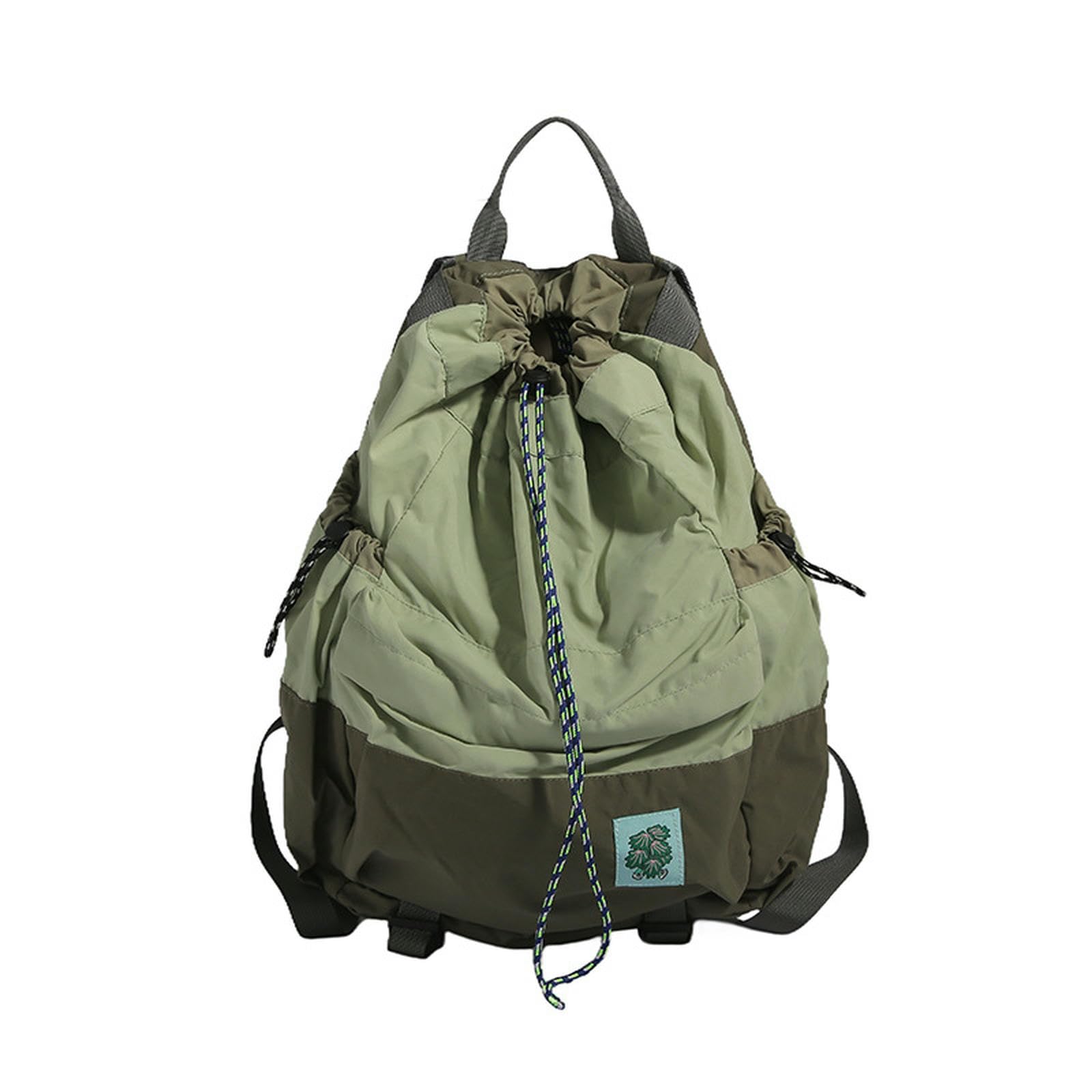 Gyios Backpack Drawstring Sports Gym Bag, String Cinch For Women Men-green