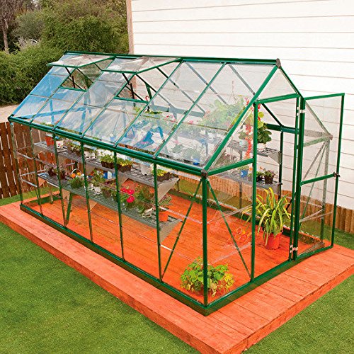 GÄRTNER Pötschke Greenhouse Green Line 6 x 12 with Steel Base
