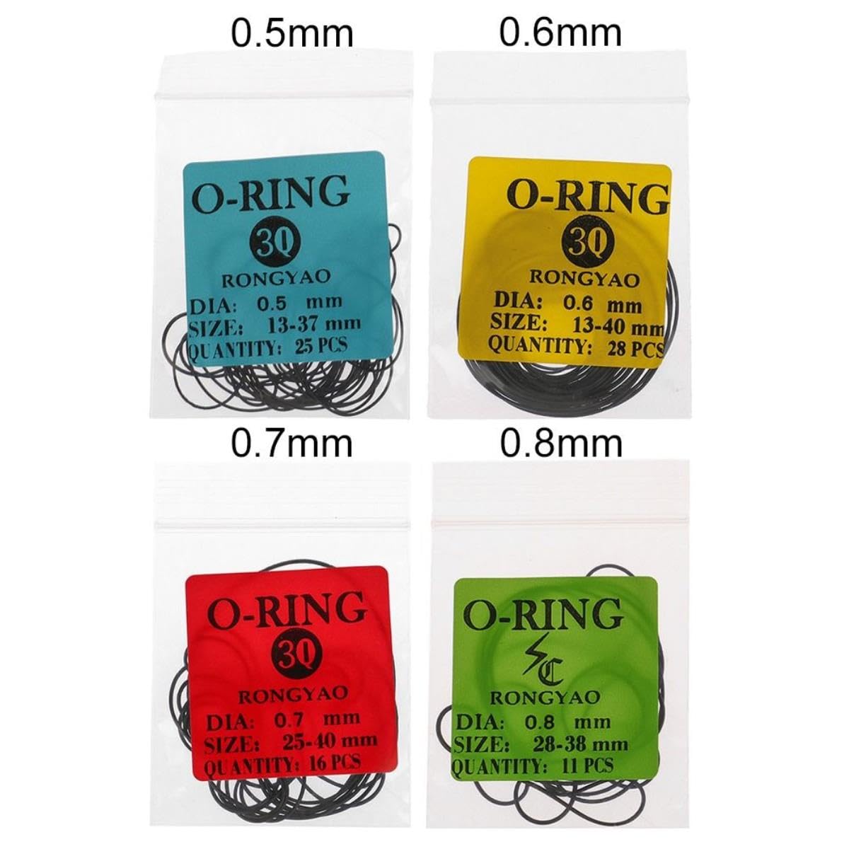 0.7mm/0.8mm O-Ring In Gomma Impermeabile Coperchio Posteriore Dell - Foto 6