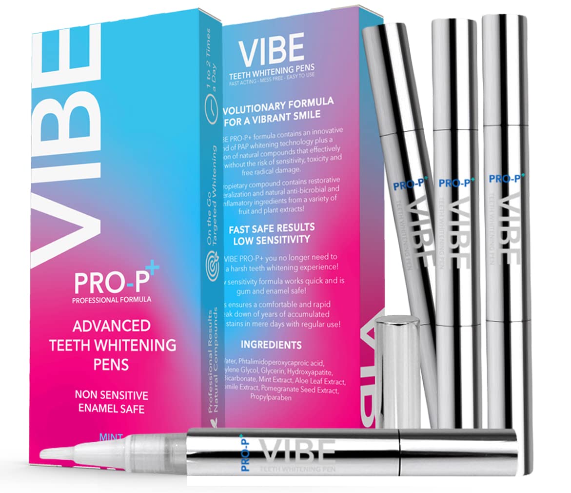 Teeth Whitening Pens, 4 Pack, .10FL oz (3.0ml per pen) 40+ Uses each, Effective, Painless, No Sensitivity, Travel Sized, Easy to Use, Healthy White Instant Smile, Organic Mint Flavor
