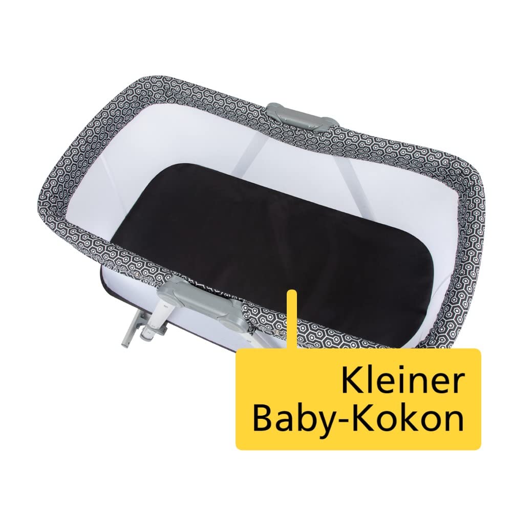 Safety 1st Babybett Morning Star, zusammen-klappbare Babywiege inkl. Reisetasche, geeignet ab der Geburt bis ca. 9 Monate, Geometric