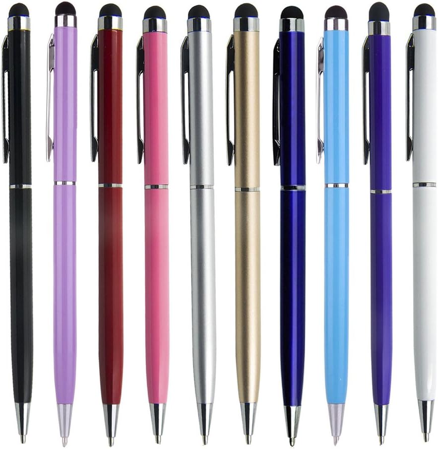 20 Pack Ballpoint Pens, Stylus Pens Click Touch Pen Ballpoint Combo, Touch Screen Device, For Tablet, Phone, iPad