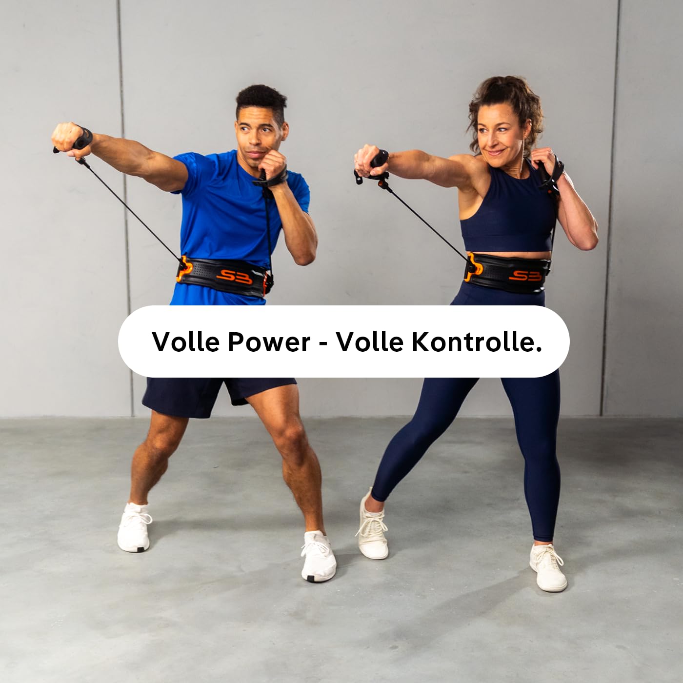 bellicon Shadowboxer Fitness Set mit ergonomischen Handgriffen & Power Tubes (2-5 kg)