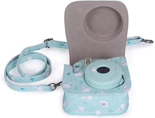 Miniatura 46 de Phetium Instant Mini 12 - Funda protectora para cámara compatible con Instax Mini 12 11, bolsa de piel sintética con bolsillo y correa de hombro