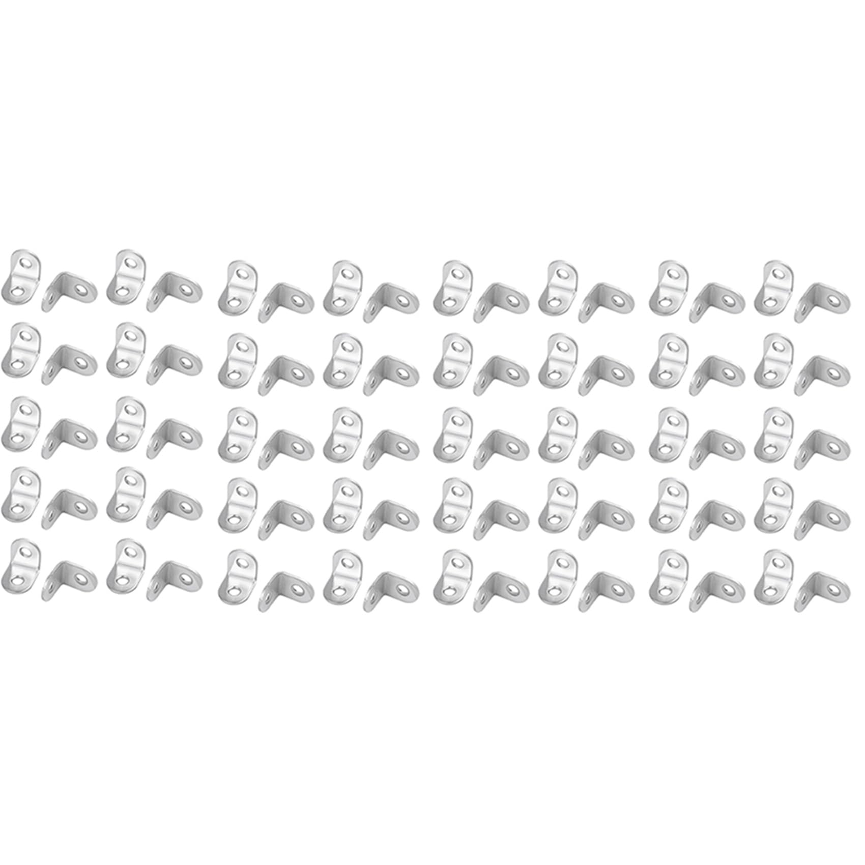 Jnchdghwa 80Pcs 20mm x 20mm 90 Degree Shelf Support Corner Brace Angle Bracket