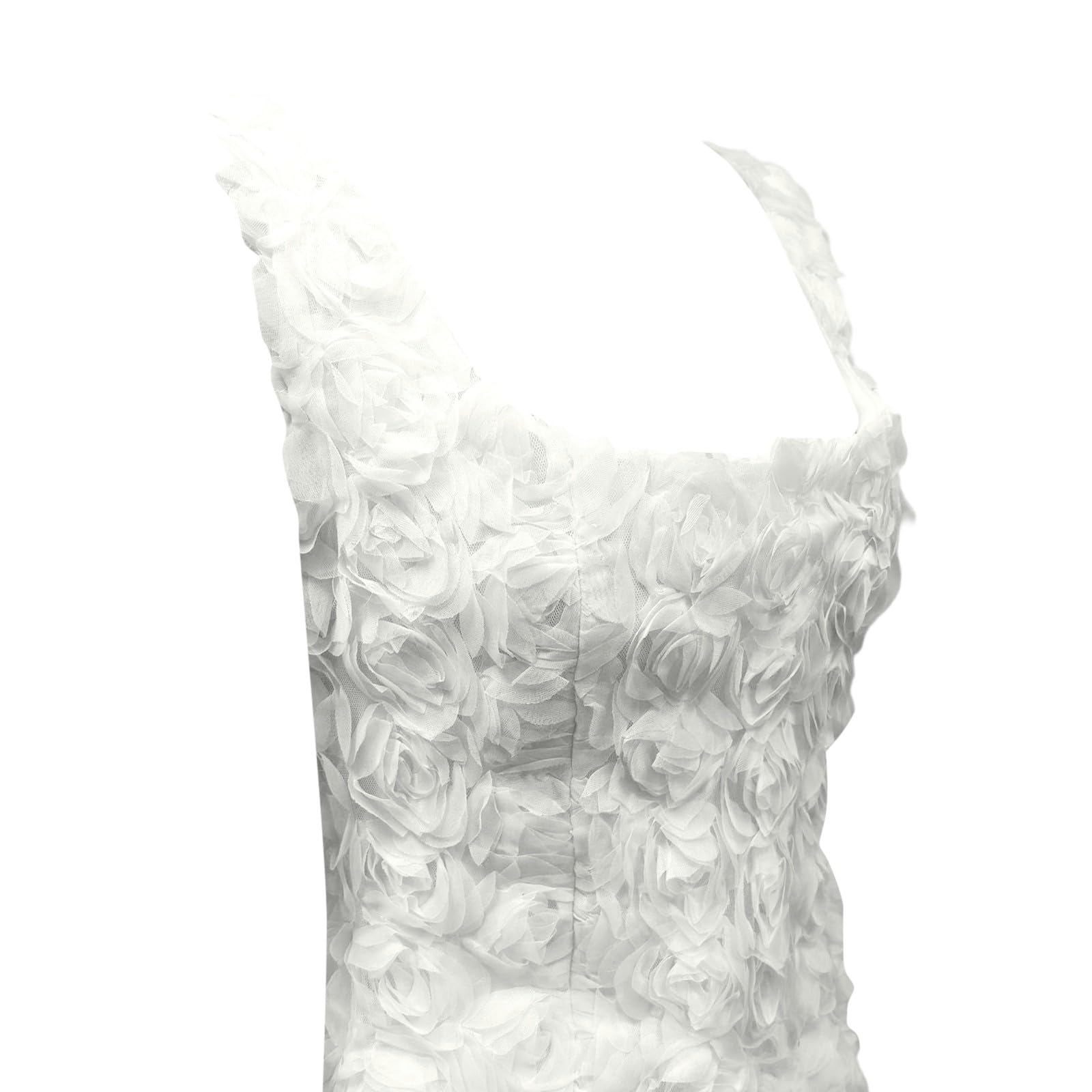 Générique Robe de soirée Femme Robe élégante et Sexy pour Femme, Mini-Robe Moulante sans Manches, avec Ourlet à Volants et détails en Dentelle, idéale pour Les soirées ou au Quotidien.