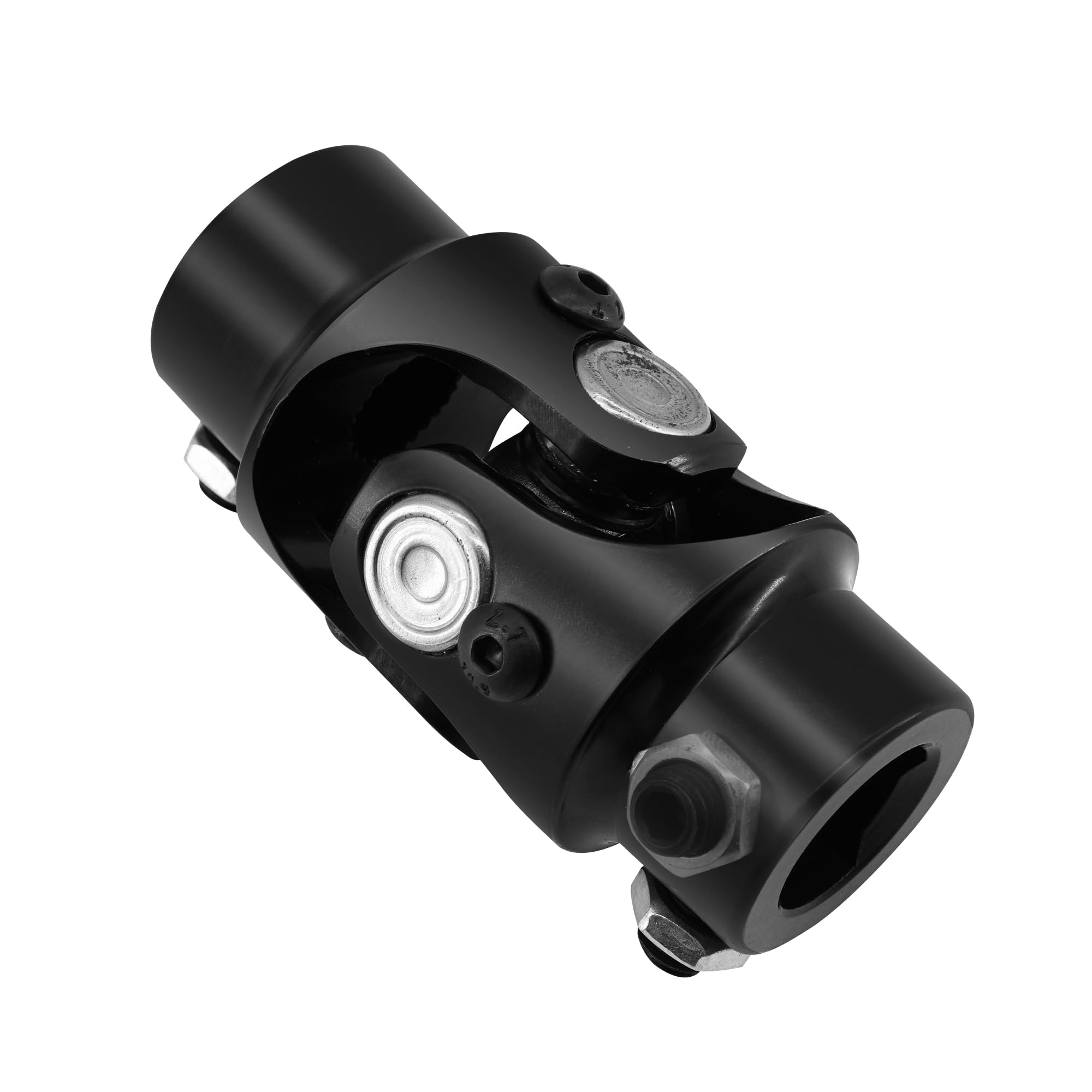 Steering Universal Joint - 9/16-26 Spline To 3/4 DD Chrome Single U-Joint Shaft