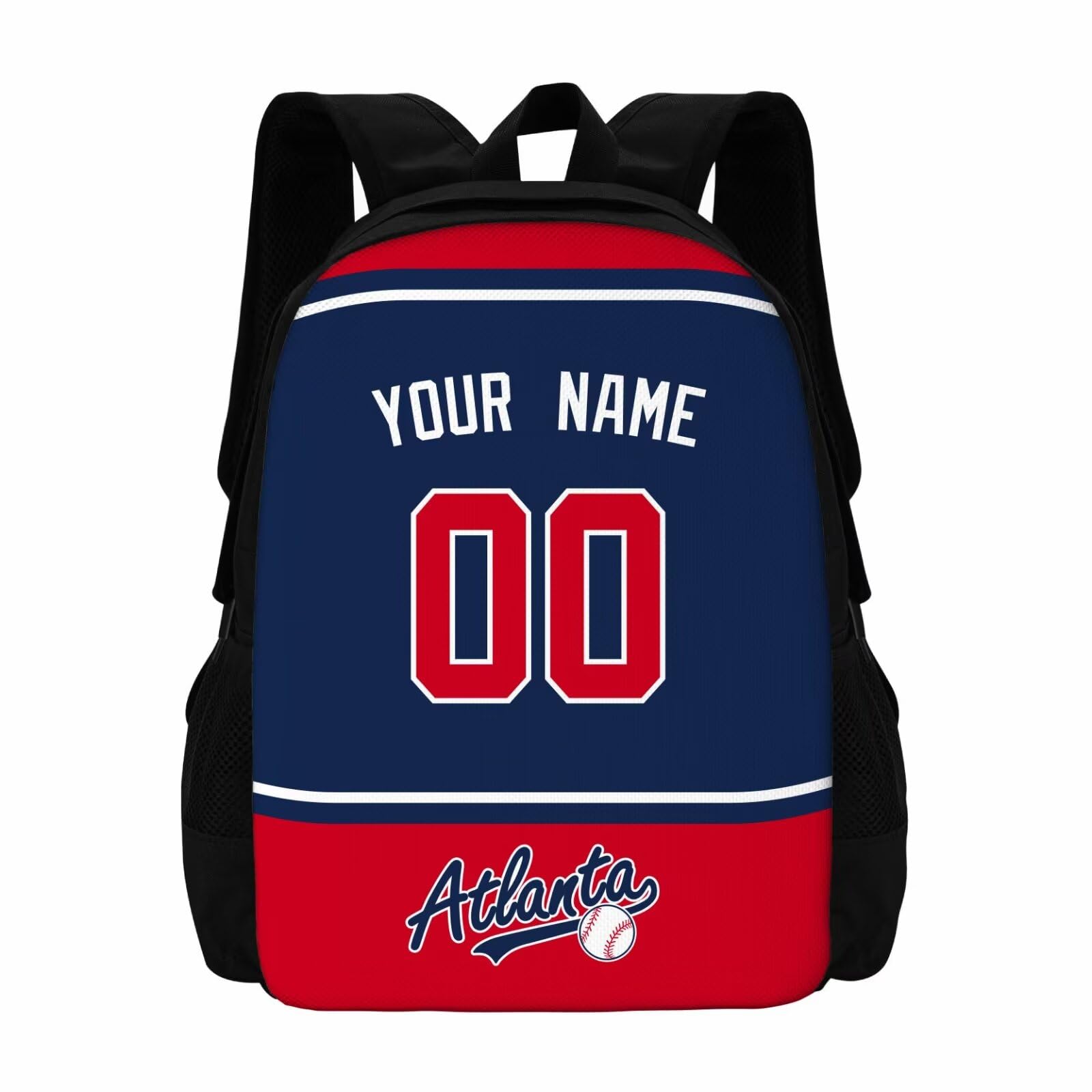 ANTKING Atlanta Backpack School Bags Custom Name Number for Men Youth Boy Gift