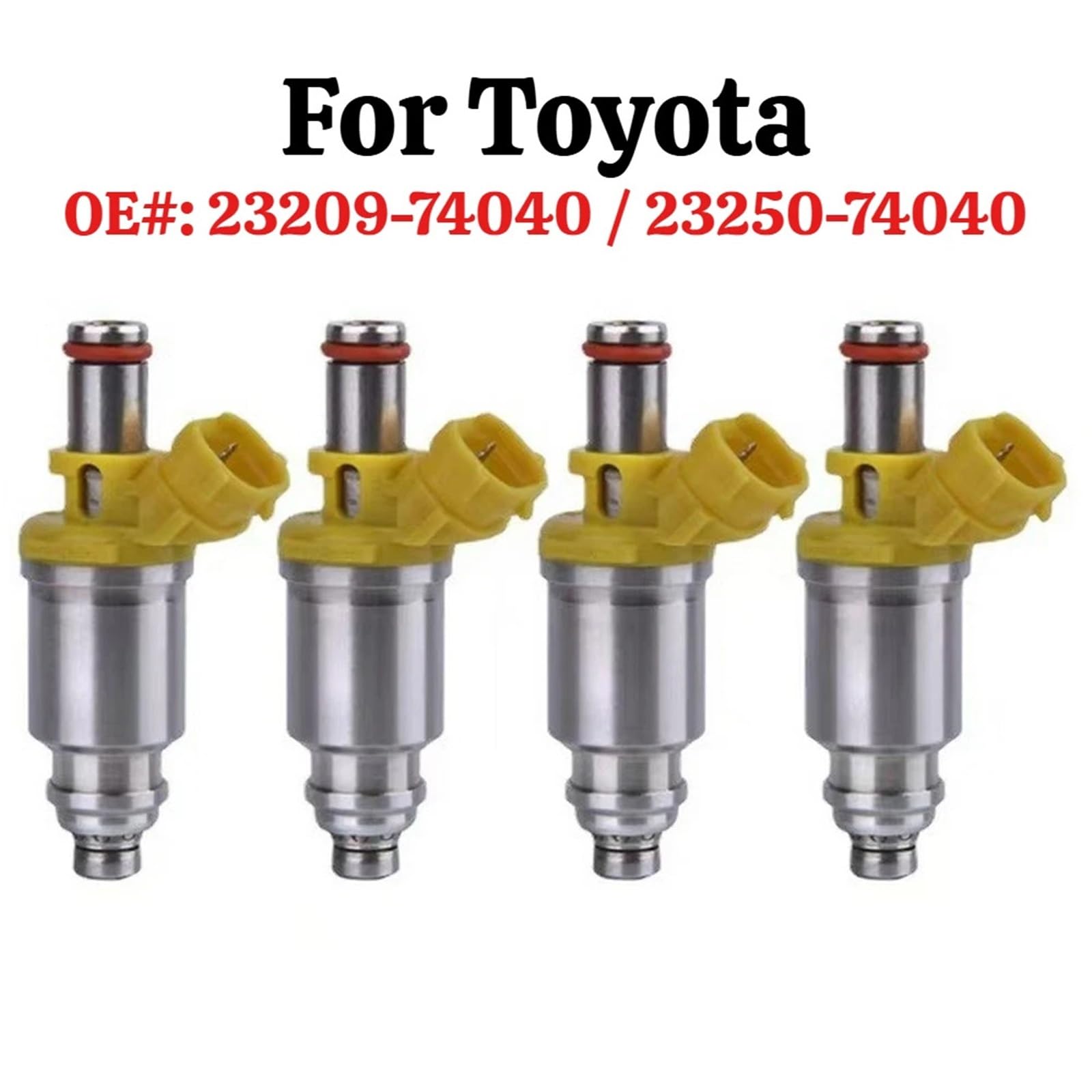 Dichtung für Einspritzdüsen 4PCS Kraftstoff Injektor 23209-74040 für Toyota Celica MR2 1989-1992 2, L ersetzen